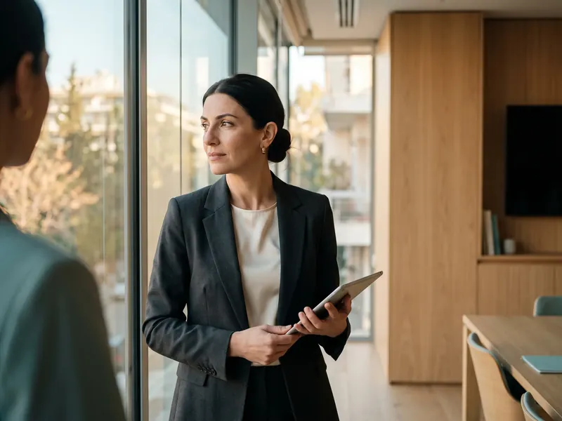 Finanzdirektorin im Büro